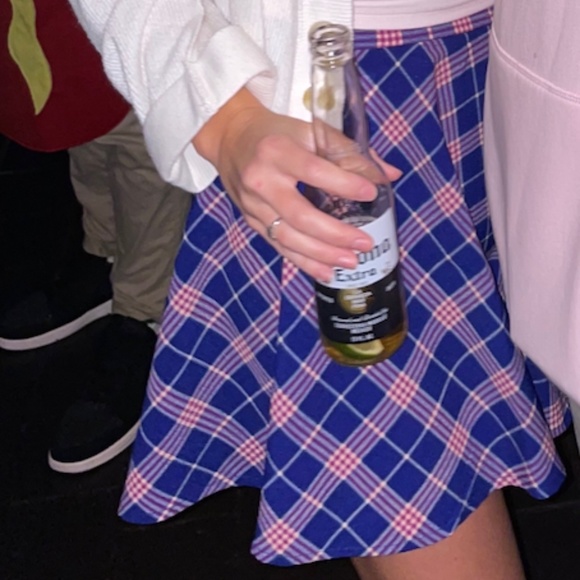 Plaid colorful skater skirt - Picture 2 of 5